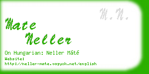 mate neller business card